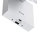 Læselampe CAN TILT SQUARE USB firkantet, med afbryder, med USB-opladningsfunktion, kardanisk drejning GU10 IP20, hvid 