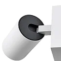 Læselampe CAN TILT SQUARE USB firkantet, med afbryder, med USB-opladningsfunktion, kardanisk drejning GU10 IP20, hvid 