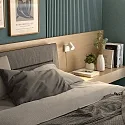 Læselampe CAN TILT SQUARE USB firkantet, med afbryder, med USB-opladningsfunktion, kardanisk drejning GU10 IP20, hvid 