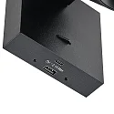 Deko-Light Læselampe CAN TILT SQUARE USB firkantet, med afbryder, med USB-opladningsfunktion, kardanisk drejning GU10 IP20, sort 