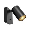Deko-Light reading lamp CAN TILT SQUARE BASE MIX'N MATCH 1/3 square, with switch, without shade, cardanic swivelling GU10 IP20, black 