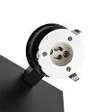 Deko-Light Læselampe CAN TILT SQUARE USB BASE MIX'N MATCH 1/3 firkantet, med afbryder, uden skærm, med USB-opladningsfunktion