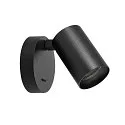 Deko-Light reading lamp CAN TILT ROUND BASE MIX'N MATCH 1/3 round, with switch, without shade, cardanic swivelling GU10 IP20, black 
