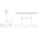 Pendel LED PANEL firkantet IP40