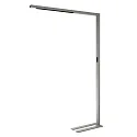 Standerlampe OFFICE THREE STANDARD MOTION up / down, med sensor, med touch-dæmper IP20, hvid aluminium dæmpbar
