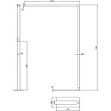 Deko-Light Standerlampe OFFICE THREE STANDARD MOTION up / down, med sensor, med touch-dæmper IP20, kulsort dæmpbar