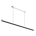 pendant luminaire OFFICE THREE PRO UP AND DOWN DALI controllable, direct / indirect IP20, light grey, mat