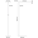 Deko-Light floor lamp OFFICE ONE MOTION up / down, for VDU workstation, dimmable, with motion detector, with brightness sensor IP20