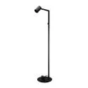 Standerlampe CAN TILT med stik, omskiftelig, kardanisk drejning GU10 IP20, sort 