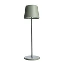Batteri bordlampe CANIS CCT Switch, med touch-dæmper, uden oplader IP65, mat, grågrøn dæmpbar