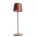 battery table lamp CANIS CCT Switch, with touch dimmer, without charger IP65, mat, terracotta dimmable