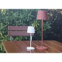 Deko-Light Batteri bordlampe CANIS CCT Switch, med touch-dæmper, uden oplader IP65, mat, terracotta dæmpbar
