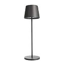Batteri bordlampe CANIS CCT Switch, med touch-dæmper, uden oplader IP65, mørkegrå, mat dæmpbar