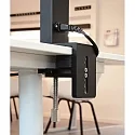 Deko-Light Bordlampe OFFICE THREE STANDARD MOTION up / down, med sensor, med touch-dæmper IP20, kulsort dæmpbar