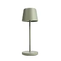 Batteri bordlampe CANIS MINI CCT Switch, med touch-dæmper, uden oplader IP65, mat, grågrøn dæmpbar