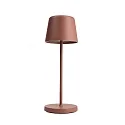 Batteri bordlampe CANIS MINI CCT Switch, med touch-dæmper, uden oplader IP65, mat, terracotta dæmpbar