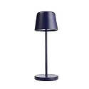 Batteri bordlampe CANIS MINI CCT Switch, med touch-dæmper, uden oplader IP65, mat, koboltblå dæmpbar