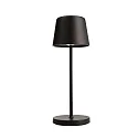 Batteri bordlampe CANIS MINI CCT Switch, med touch-dæmper, uden oplader IP65, mat, grafitsort dæmpbar