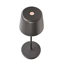 Deko-Light Batteri bordlampe CANIS MINI CCT Switch, med touch-dæmper, uden oplader IP65, mørkegrå, mat dæmpbar