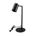 Bordlampe CAN TILT med stik, omskiftelig, kardanisk drejning GU10 IP20, sort 