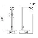 table lamp CAN TILT BASE MIX'N MATCH 1/3 with switch, without shade, with plug GU10 IP20, white 