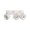 Deko-Light Deko-Light LED Loftlampe UNI TRIPLE,28W 3000K 2150lm 35°, roteres og drejes, dæmpbar, hvid mat / sølv