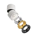Deko-Light LED ceiling luminaire UNI II MINI, 7W 3000K 600lm 33°, dimmable, white