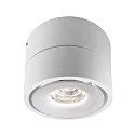 Deko-Light LED ceiling luminaire UNI II, 9W 3000K 670lm 35°, dimmable, white