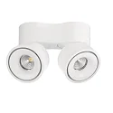 Deko-Light LED ceiling luminaire UNI II DOUBLE, 18W 3000K 1350lm 35°, dimmable, white