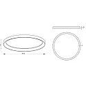 wall and ceiling luminaire MEROPE 80 IP20, white