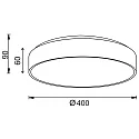 Deko-Light wall and ceiling luminaire MENKAR 40 IP20, coffee brown