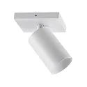 Loftlampe CAN TILT SQUARE 11CM 1-flamme, firkantet, kardanisk drejning GU10 IP20, hvid