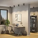 Deko-Light ceiling luminaire CAN TILT SQUARE 11CM 1 flame, square, cardanic swivelling GU10 IP20, black