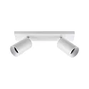 Loftlampe CAN TILT SQUARE 30.5CM 2-flammer, firkantet, kardanisk drejning GU10 IP20, hvid