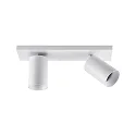 Loftlampe CAN TILT SQUARE 30.5CM 2-flammer, firkantet, kardanisk drejning GU10 IP20, hvid