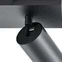 Deko-Light Loftlampe CAN TILT SQUARE 30.5CM 2-flammer, firkantet, kardanisk drejning GU10 IP20, sort