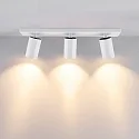 Loftlampe CAN TILT SQUARE 48CM 3-flammer, firkantet, kardanisk drejning GU10 IP20, hvid