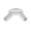 Loftlampe CAN TILT ROUND Ø 20CM 2-flammer, rund, kardanisk drejning GU10 IP20, hvid