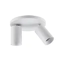 Loftlampe CAN TILT ROUND Ø 20CM 2-flammer, rund, kardanisk drejning GU10 IP20, hvid