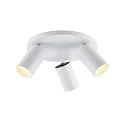 Loftlampe CAN TILT ROUND Ø 25CM 3-flammer, rund, kardanisk drejning GU10 IP20, hvid