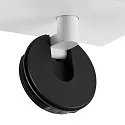 ceiling luminaire CAN TILT SQUARE BASE 11CM MIX'N MATCH 1/3 1 flame, square, without shade, cardanic swivelling GU10 IP20, white