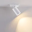 ceiling luminaire CAN TILT SQUARE BASE 11CM MIX'N MATCH 1/3 1 flame, square, without shade, cardanic swivelling GU10 IP20, white