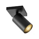Deko-Light Loftlampe CAN TILT SQUARE BASE 11CM MIX'N MATCH 1/3 1-flamme, firkantet, uden skærm, kardanisk drejning GU10 IP20, sort