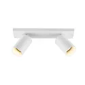 ceiling luminaire CAN TILT SQUARE BASE 30.5CM MIX'N MATCH 1/3 2 flames, square, without shade, cardanic swivelling GU10 IP20
