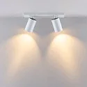 ceiling luminaire CAN TILT SQUARE BASE 30.5CM MIX'N MATCH 1/3 2 flames, square, without shade, cardanic swivelling GU10 IP20