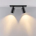 Deko-Light ceiling luminaire CAN TILT SQUARE BASE 30.5CM MIX'N MATCH 1/3 2 flames, square, without shade, cardanic swivelling GU10 IP20
