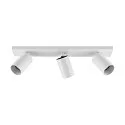 Loftlampe CAN TILT SQUARE BASE 48CM MIX'N MATCH 1/3 3-flammer, firkantet, uden skærm, kardanisk drejning GU10 IP20, hvid
