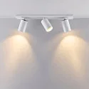Loftlampe CAN TILT SQUARE BASE 48CM MIX'N MATCH 1/3 3-flammer, firkantet, uden skærm, kardanisk drejning GU10 IP20, hvid