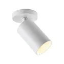 Deko-Light ceiling luminaire CAN TILT ROUND BASE Ø 8CM MIX‘N MATCH 1 flame, round, without shade, cardanic swivelling GU10 IP20, white