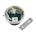 Deko-Light ceiling luminaire CAN TILT ROUND BASE Ø 8CM MIX‘N MATCH 1 flame, round, without shade, cardanic swivelling GU10 IP20, white